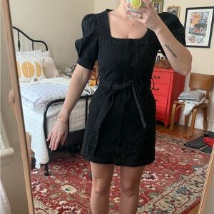 & Other Stories | Black Denim Mini Dress